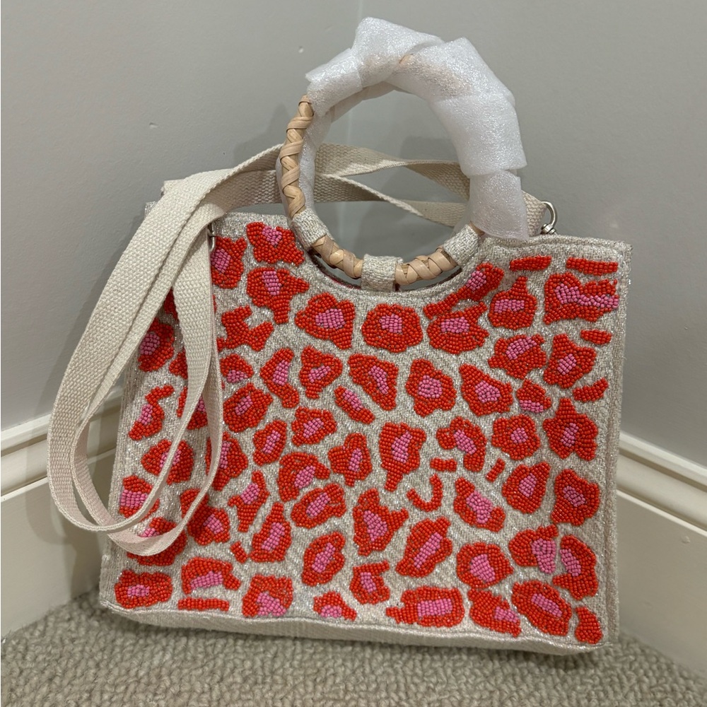 Beaded woven purse